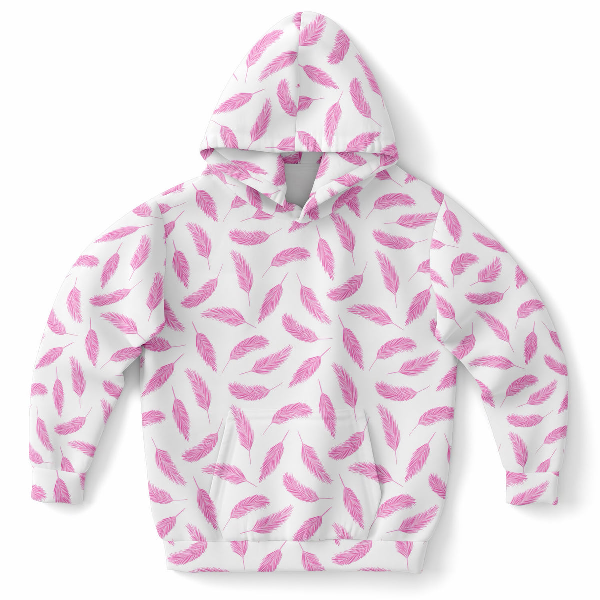Kids Pink Flamingo Hoodie – Ultra Comfy & Stretchy, Cozy Fleece or Lightweight Sports Fabric, Double-Layer Hood & Kangaroo Pocket