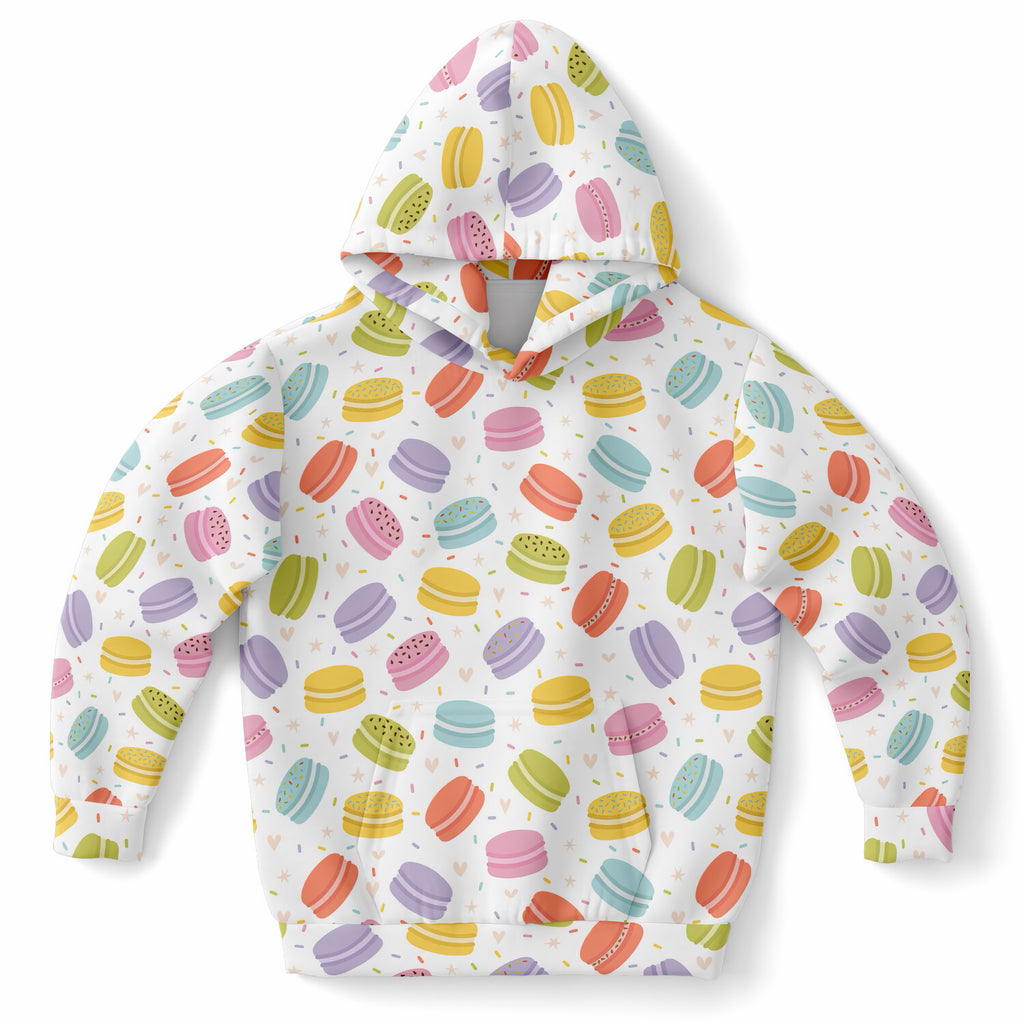 Girls Colorful Macaron Hoodie – Ultra Comfy & Stretchy, Cozy Fleece or Lightweight Sports Fabric, Double-Layer Hood & Kangaroo Pocket