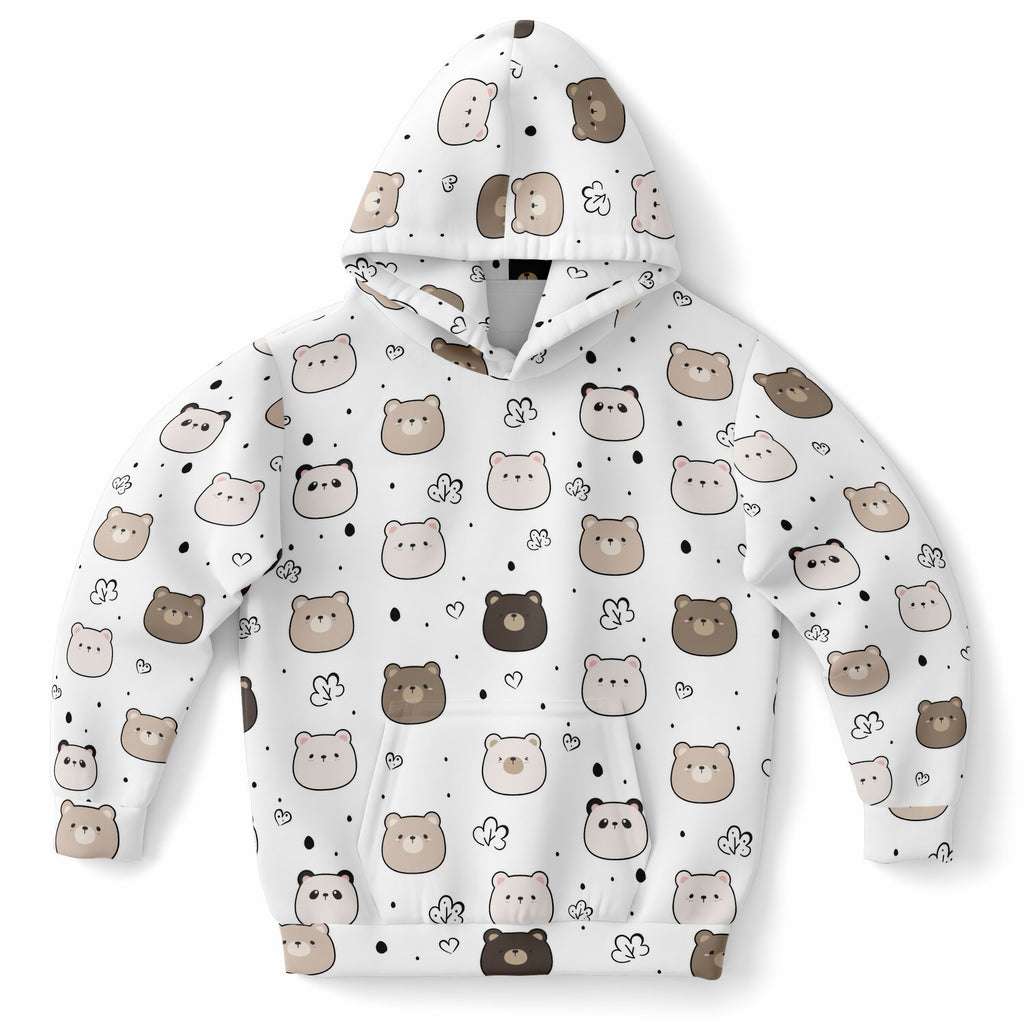 Kids Cute Bear & Panda Hoodie – Ultra Comfy & Stretchy, Cozy Fleece or Lightweight Sports Fabric, Double-Layer Hood & Kangaroo Pocket