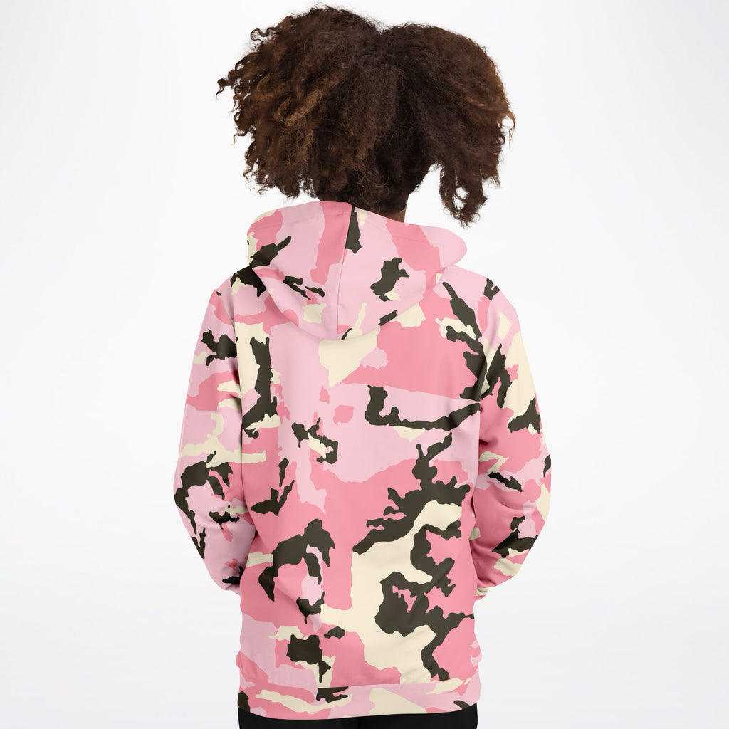 Kids Bold Pink Camouflage Hoodie – Ultra Comfy & Stretchy, Cozy Fleece or Lightweight Sports Fabric, Double-Layer Hood & Kangaroo Pocket