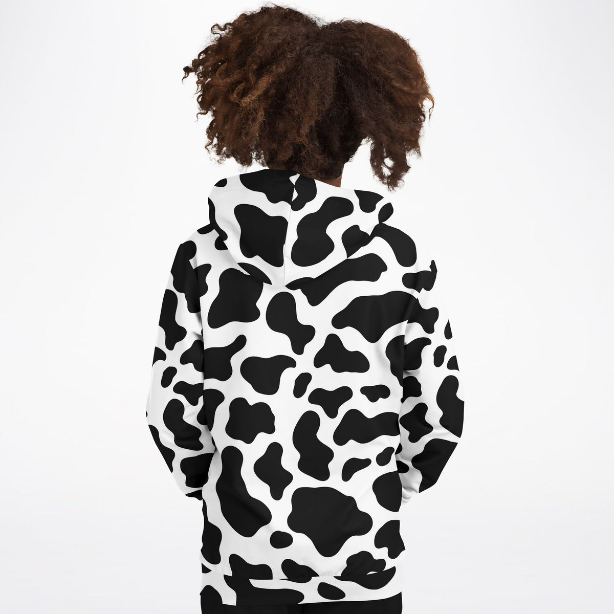 Kids Cow Print Hoodie – Ultra Comfy & Stretchy, Cozy Fleece or Lightweight Sports Fabric, Double-Layer Hood & Kangaroo Pocket
