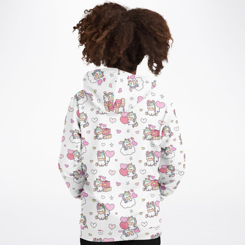 Girls Unicorn Birthday Hoodie – Ultra Comfy & Stretchy, Cozy Fleece or Lightweight Sports Fabric, Double-Layer Hood & Kangaroo Pocket
