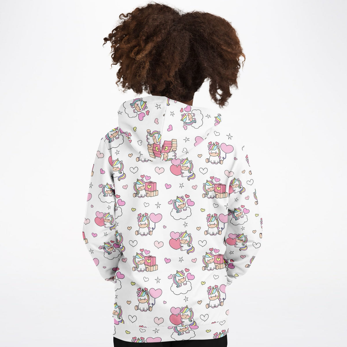 Girls Unicorn Birthday Hoodie – Ultra Comfy & Stretchy, Cozy Fleece or Lightweight Sports Fabric, Double-Layer Hood & Kangaroo Pocket