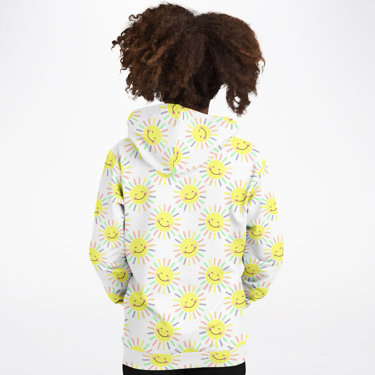 Kids Happy Sunshine Hoodie – Ultra Comfy & Stretchy, Cozy Fleece or Lightweight Sports Fabric, Double-Layer Hood & Kangaroo Pocket
