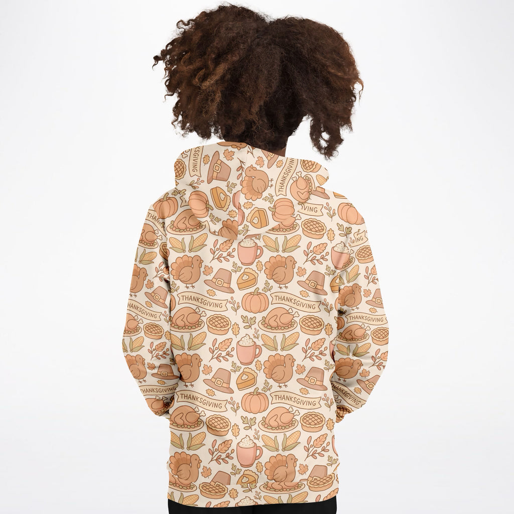 Kids Thanksgiving Turkey Hoodie – Ultra Comfy & Stretchy, Cozy Fleece or Lightweight Sports Fabric, Double-Layer Hood & Kangaroo Pocket
