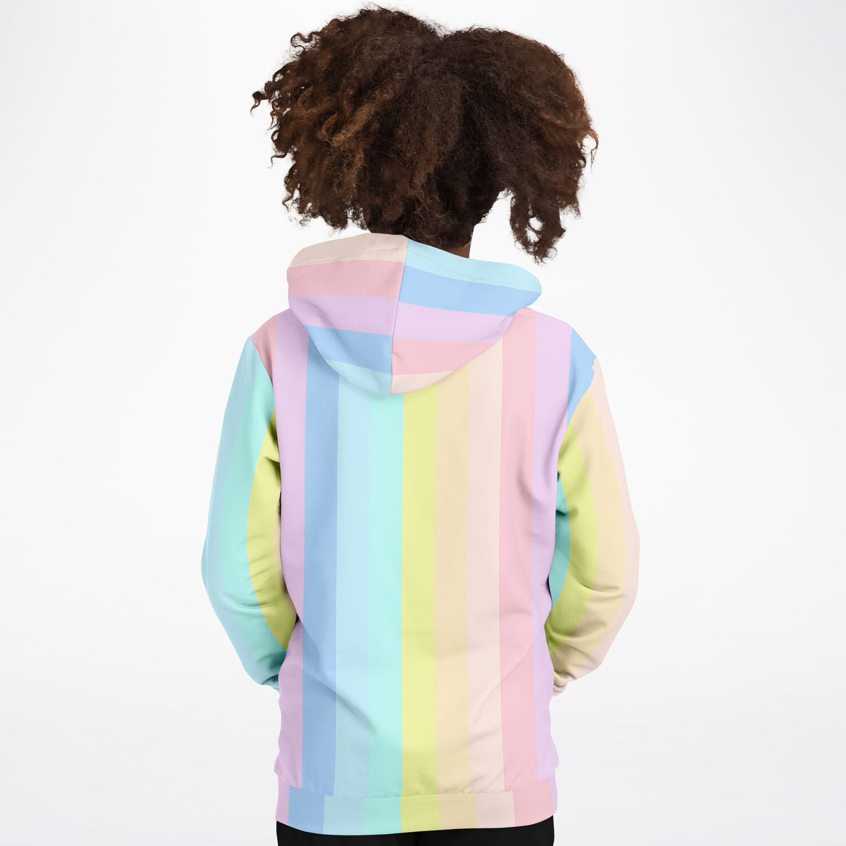 Girls Rainbow Stripe Hoodie – Ultra Comfy & Stretchy, Cozy Fleece or Lightweight Sports Fabric, Double-Layer Hood & Kangaroo Pocket