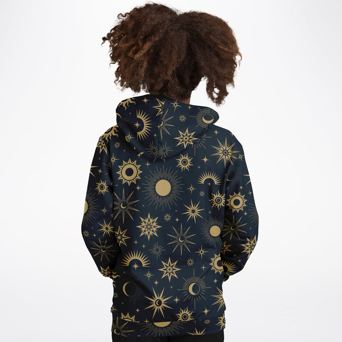 Kids Celestial Sun & Moon Hoodie – Ultra Comfy & Stretchy, Cozy Fleece or Lightweight Sports Fabric, Double-Layer Hood & Kangaroo Pocket