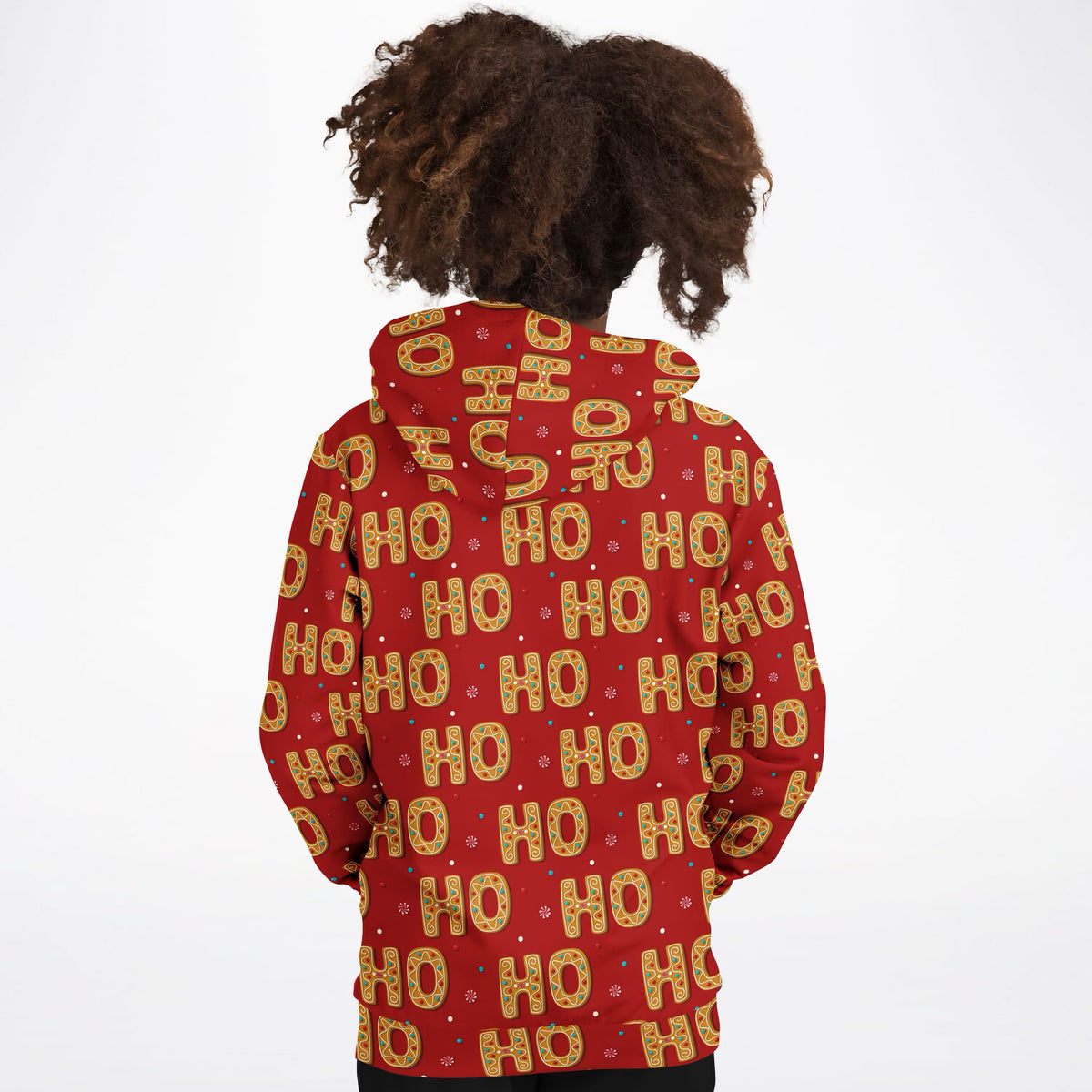 Kids Christmas Ho Ho Ho Hoodie – Ultra Comfy & Stretchy, Cozy Fleece or Lightweight Sports Fabric, Double-Layer Hood & Kangaroo Pocket