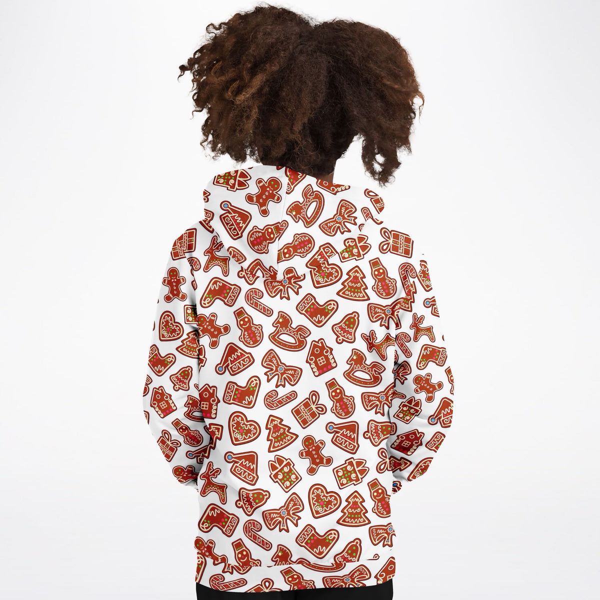Kids Christmas Gingerbread Cookie Hoodie – Ultra Comfy & Stretchy, Cozy Fleece or Lightweight Sports Fabric, Double-Layer Hood & Kangaroo Pocket