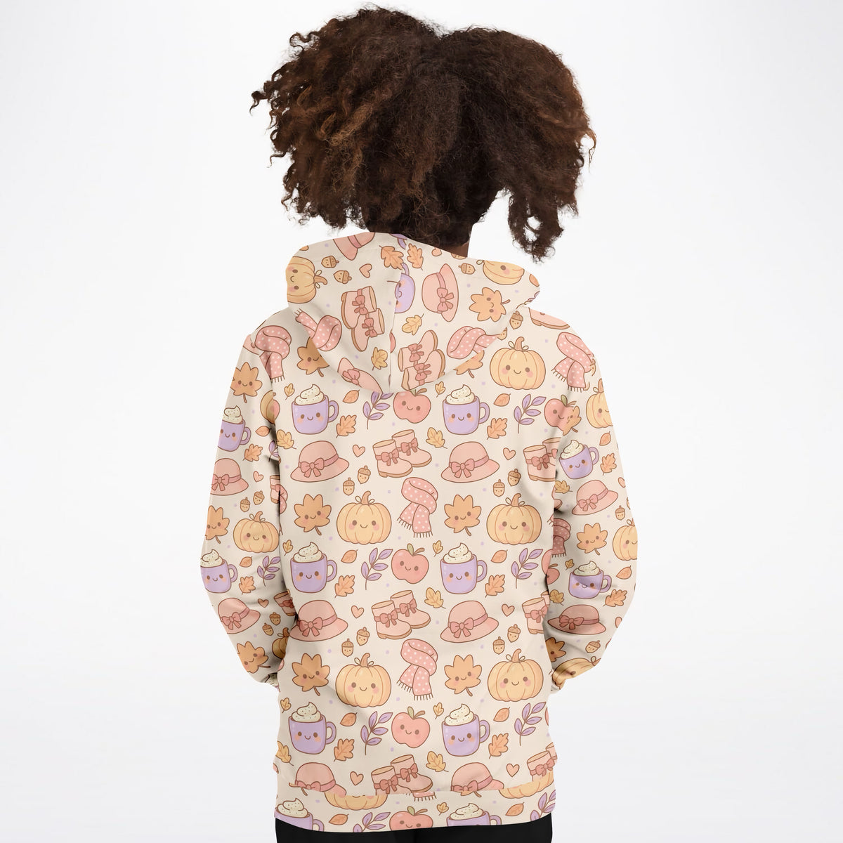 Girls Kawaii Fall Hoodie – Ultra Comfy & Stretchy, Cozy Fleece or Lightweight Sports Fabric, Double-Layer Hood & Kangaroo Pocket