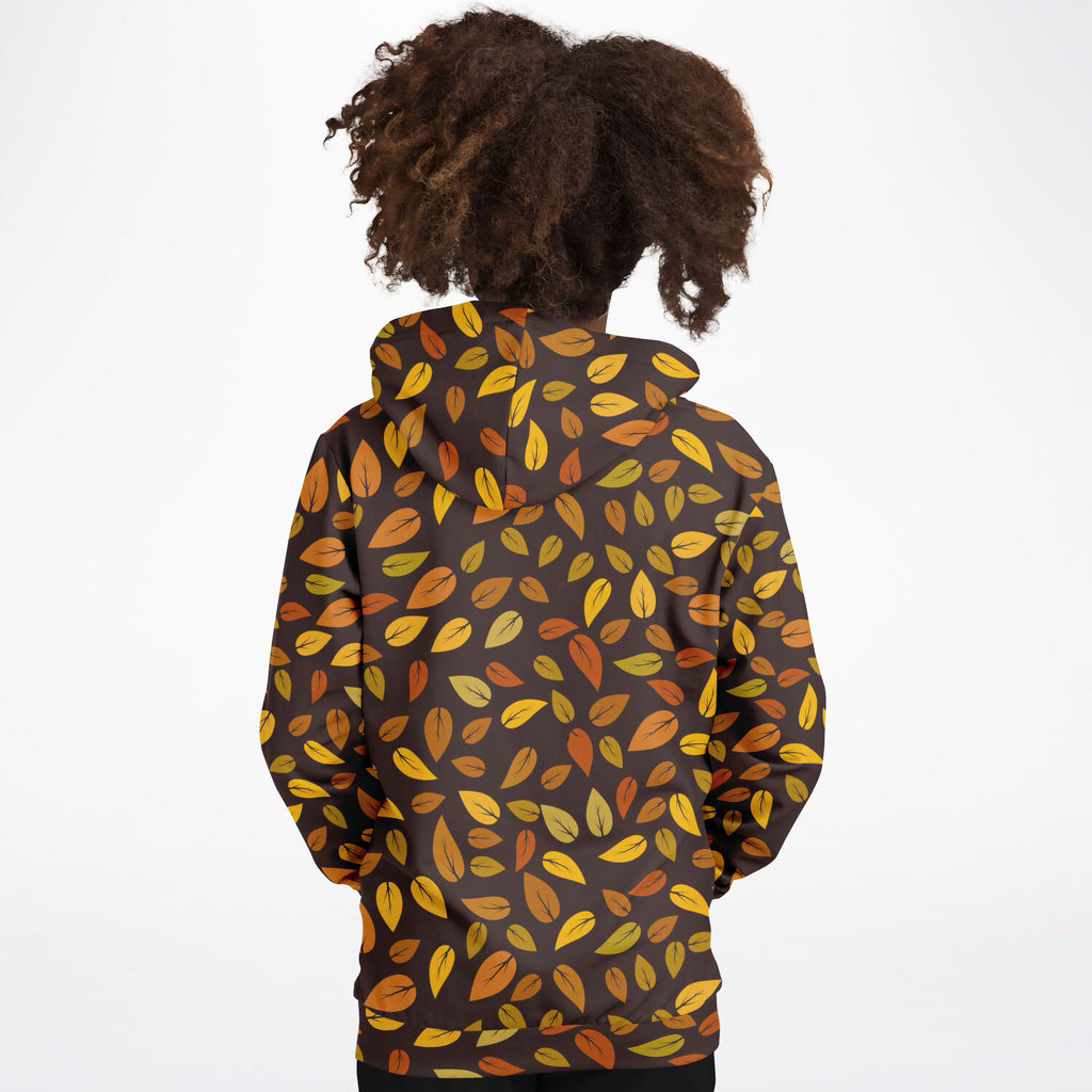Kids Fall Autumn Leaves Hoodie – Ultra Comfy & Stretchy, Cozy Fleece or Lightweight Sports Fabric, Double-Layer Hood & Kangaroo Pocket