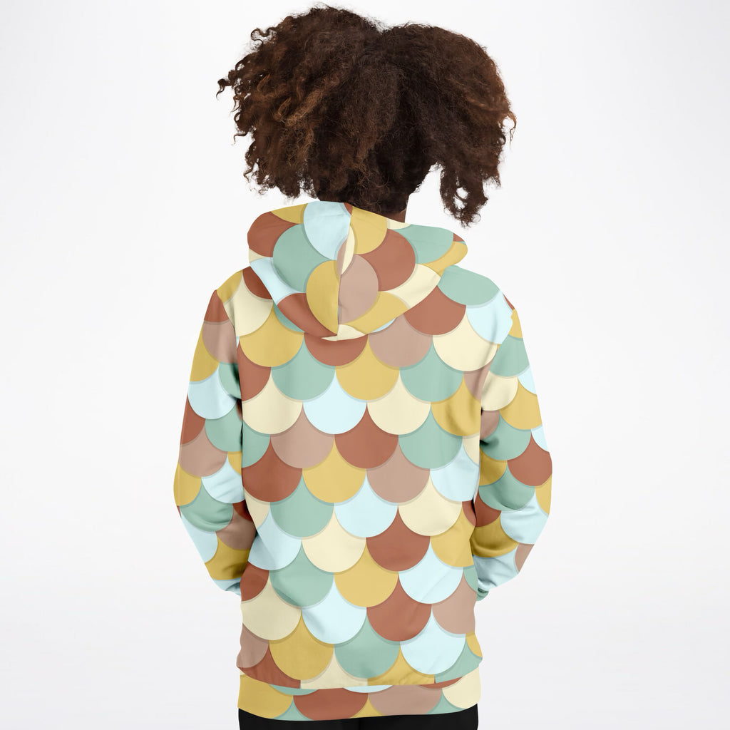 Girls Green Mermaid Hoodie – Ultra Comfy & Stretchy, Cozy Fleece or Lightweight Sports Fabric, Double-Layer Hood & Kangaroo Pocket
