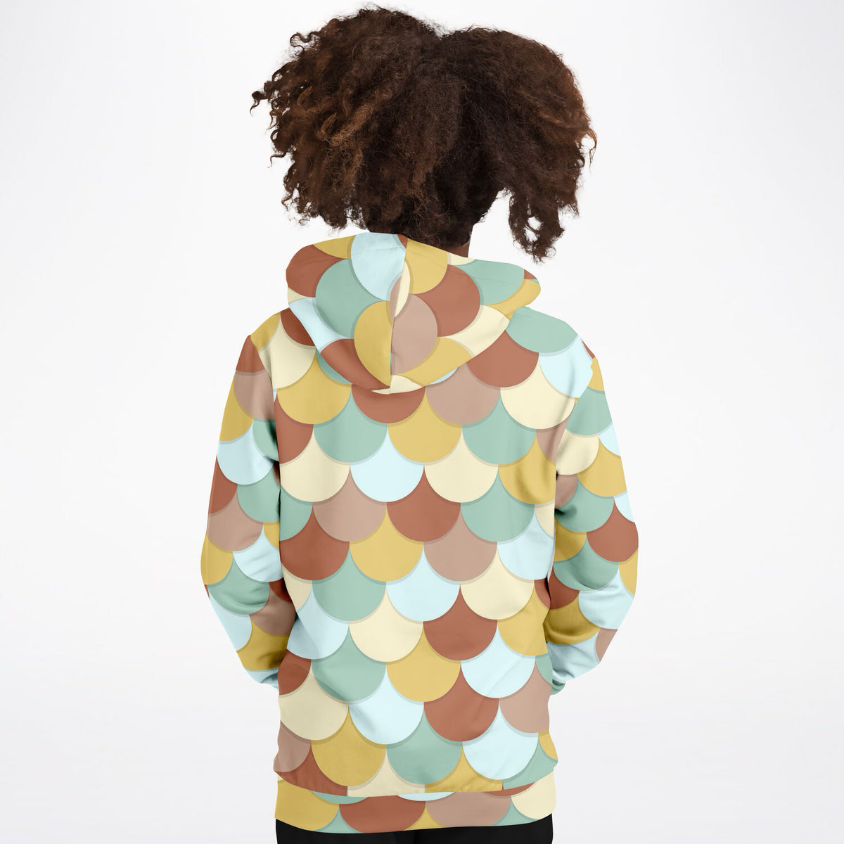 Girls Green Mermaid Hoodie – Ultra Comfy & Stretchy, Cozy Fleece or Lightweight Sports Fabric, Double-Layer Hood & Kangaroo Pocket