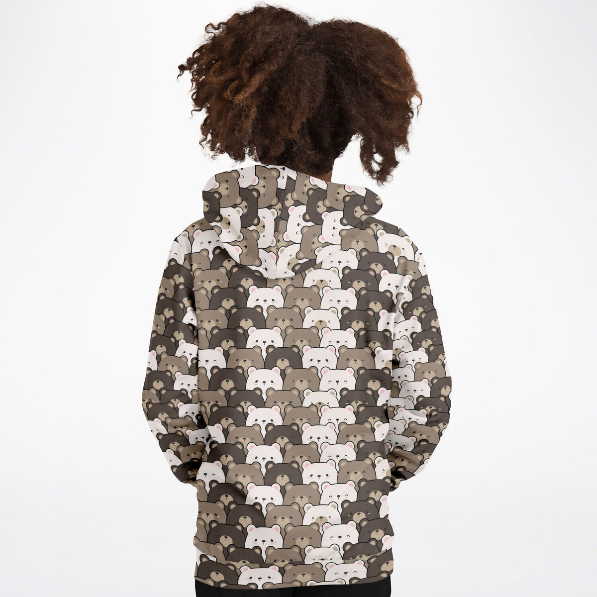 Kids Bear Face Hoodie – Ultra Comfy & Stretchy, Cozy Fleece or Lightweight Sports Fabric, Double-Layer Hood & Kangaroo Pocket