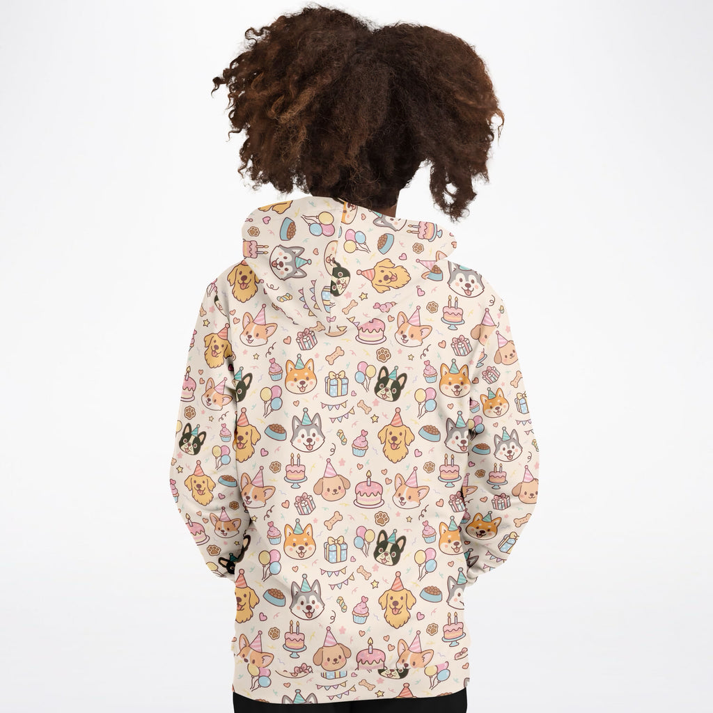 Kids Puppy Birthday Hoodie – Ultra Comfy & Stretchy, Cozy Fleece or Lightweight Sports Fabric, Double-Layer Hood & Kangaroo Pocket