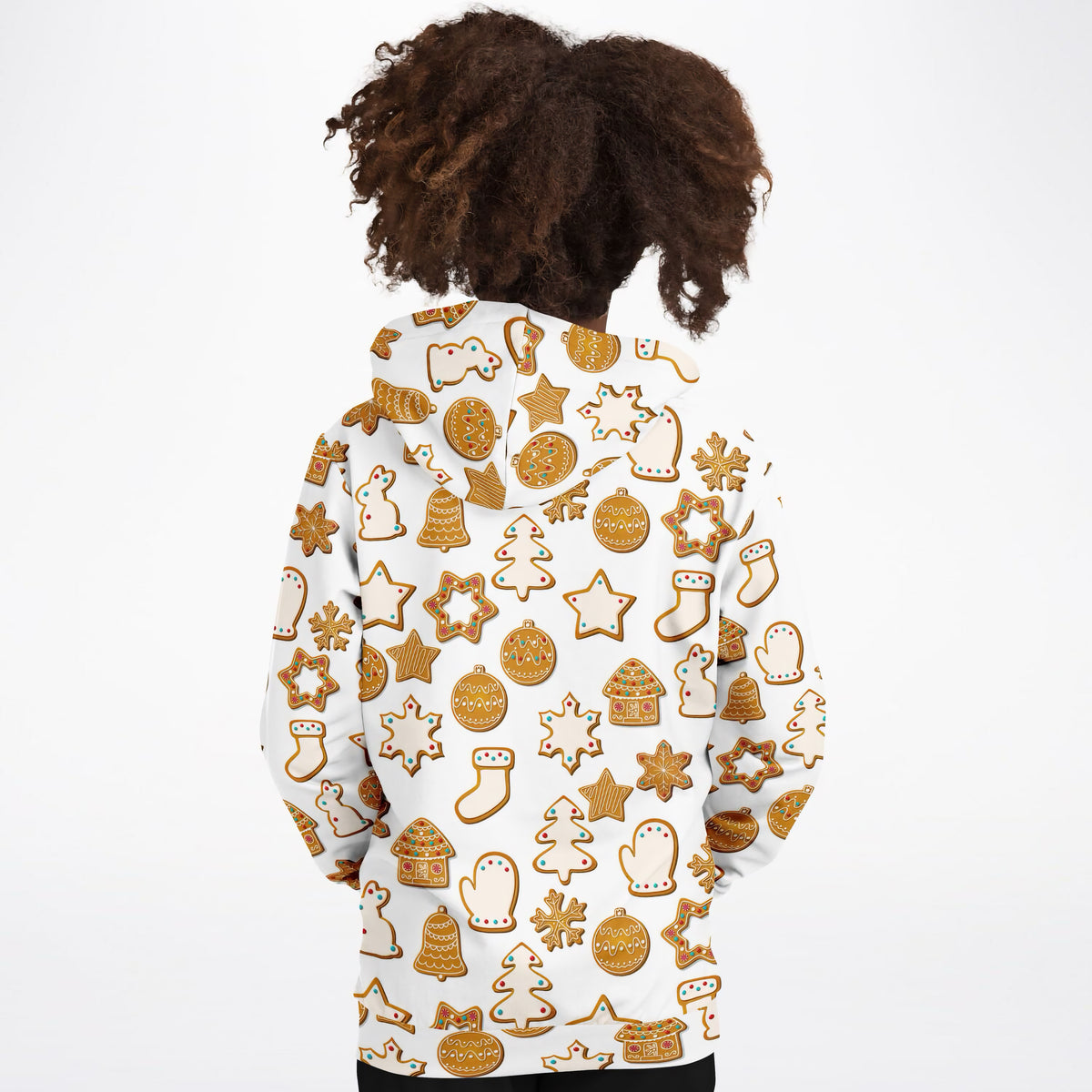 Kids Festive Holiday Cookies Hoodie – Ultra Comfy & Stretchy, Cozy Fleece or Lightweight Sports Fabric, Double-Layer Hood & Kangaroo Pocket