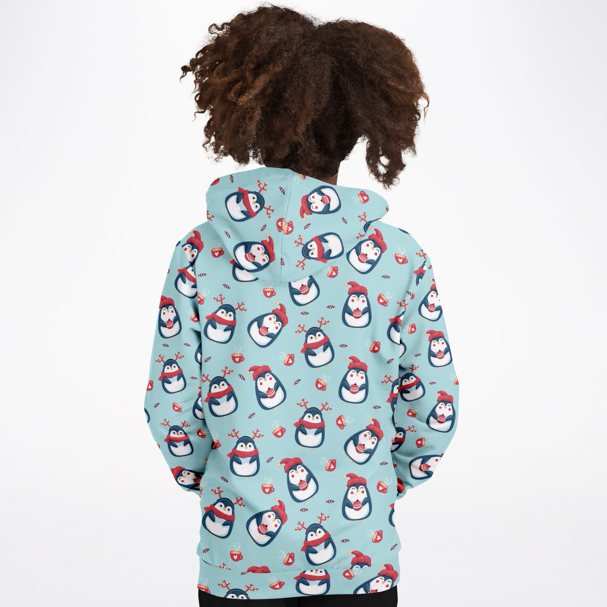 Kids Reindeer Penguin Hoodie – Ultra Comfy & Stretchy, Cozy Fleece or Lightweight Sports Fabric, Double-Layer Hood & Kangaroo Pocket