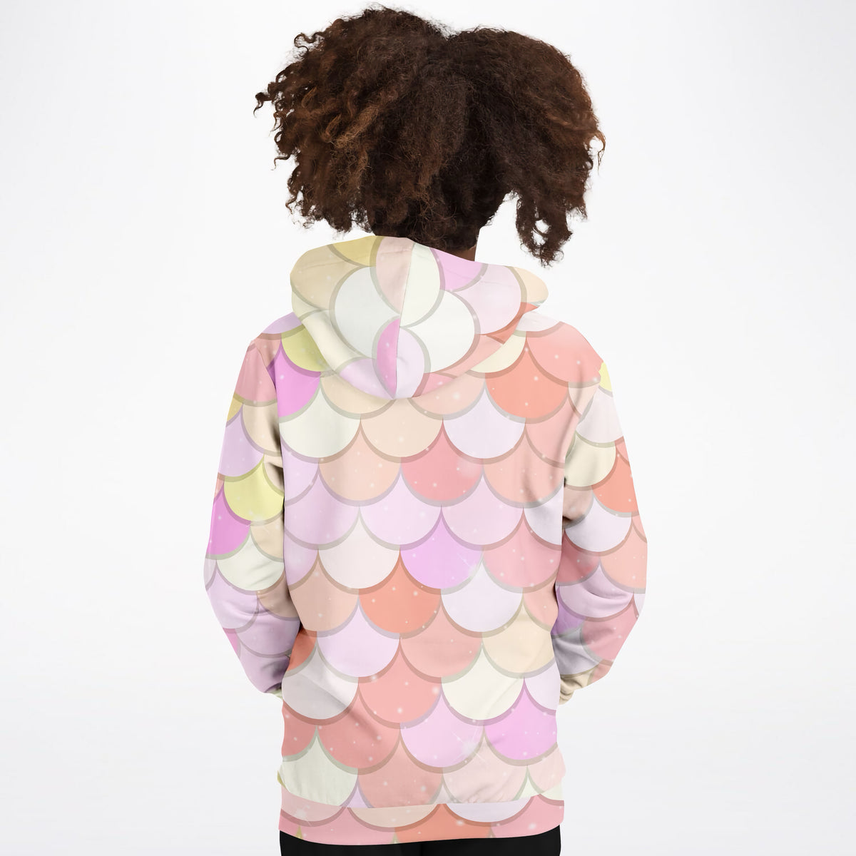 Girls Pink Mermaid Hoodie – Ultra Comfy & Stretchy, Cozy Fleece or Lightweight Sports Fabric, Double-Layer Hood & Kangaroo Pocket