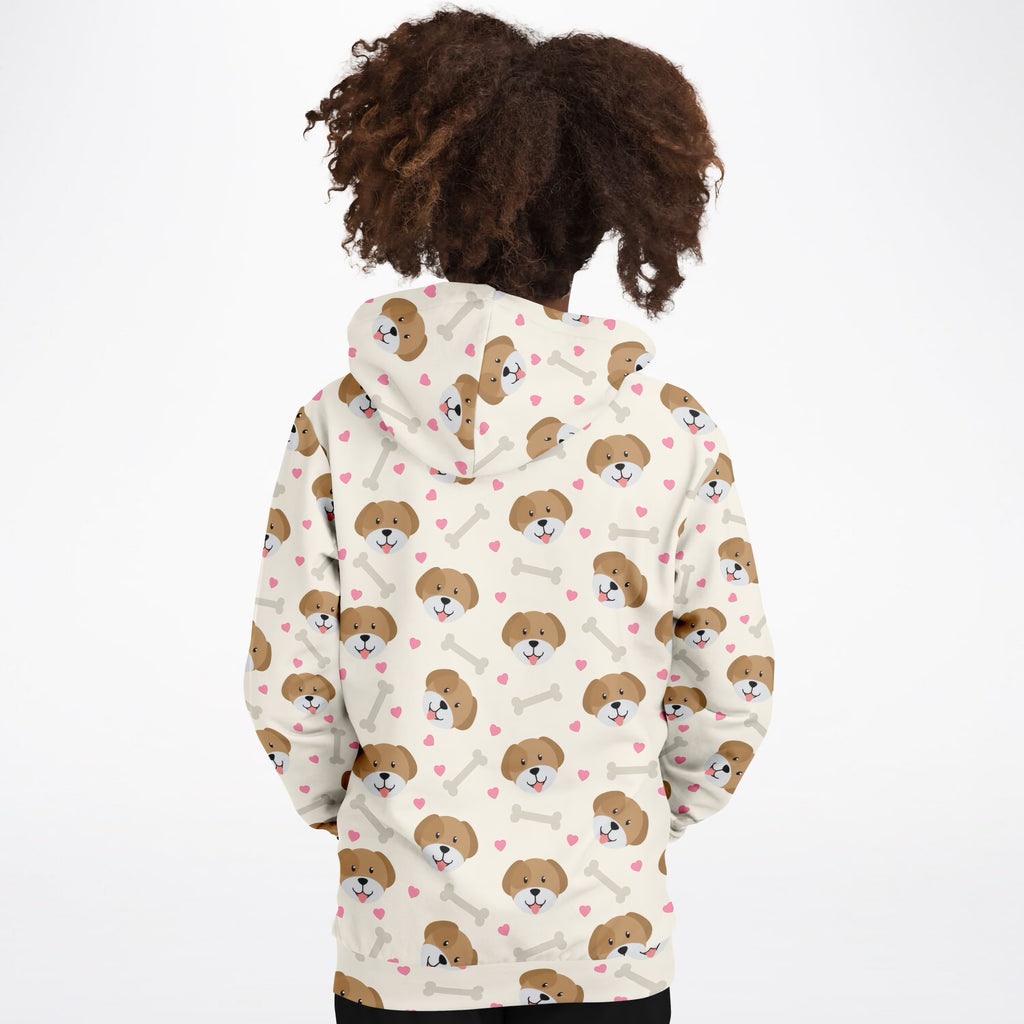 Girls Cute Puppy Dog Hoodie – Ultra Comfy & Stretchy, Cozy Fleece or Lightweight Sports Fabric, Double-Layer Hood & Kangaroo Pocket