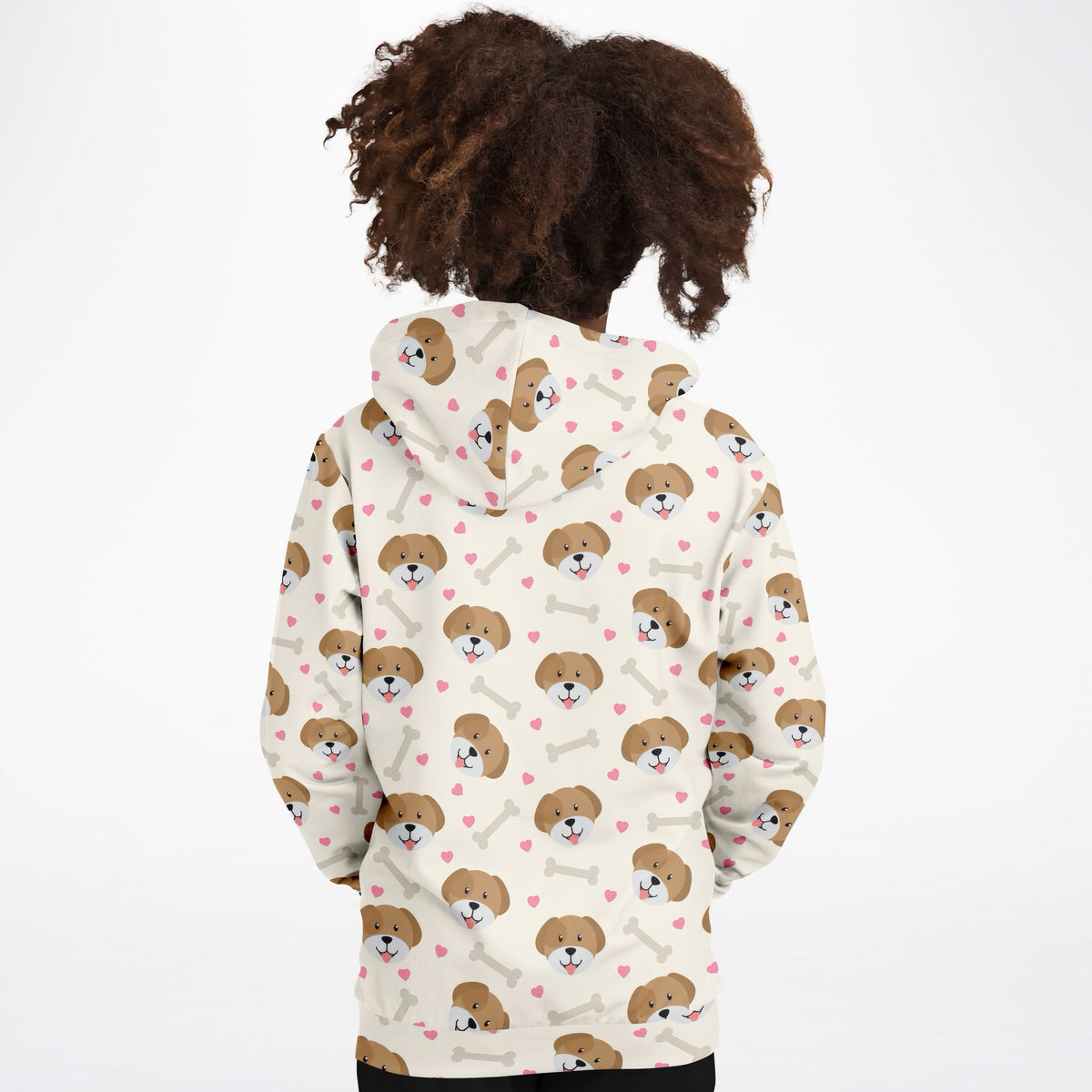 Girls Cute Puppy Dog Hoodie – Ultra Comfy & Stretchy, Cozy Fleece or Lightweight Sports Fabric, Double-Layer Hood & Kangaroo Pocket