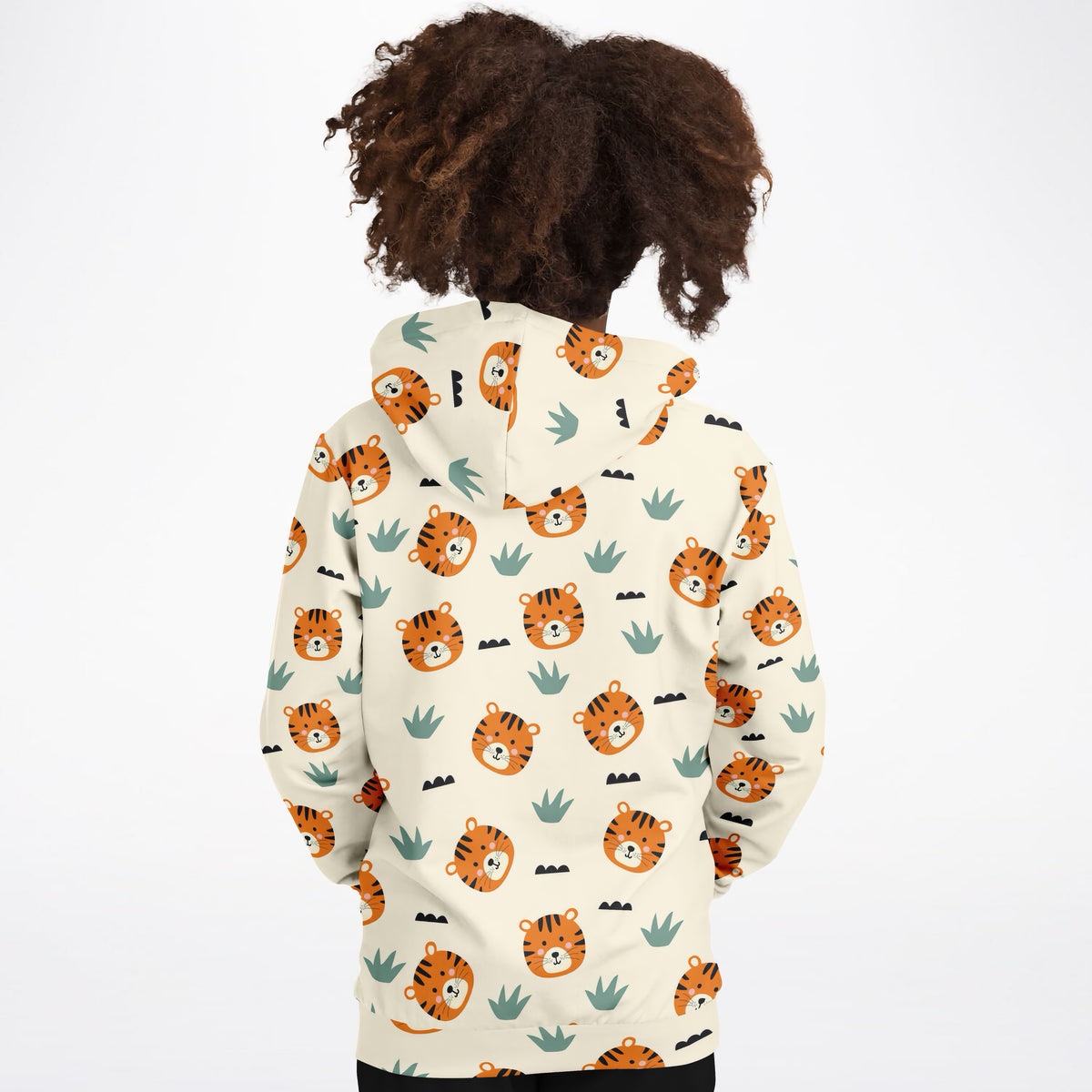 Kids Cute Orange Tiger Hoodie – Ultra Comfy & Stretchy, Cozy Fleece or Lightweight Sports Fabric, Double-Layer Hood & Kangaroo Pocket