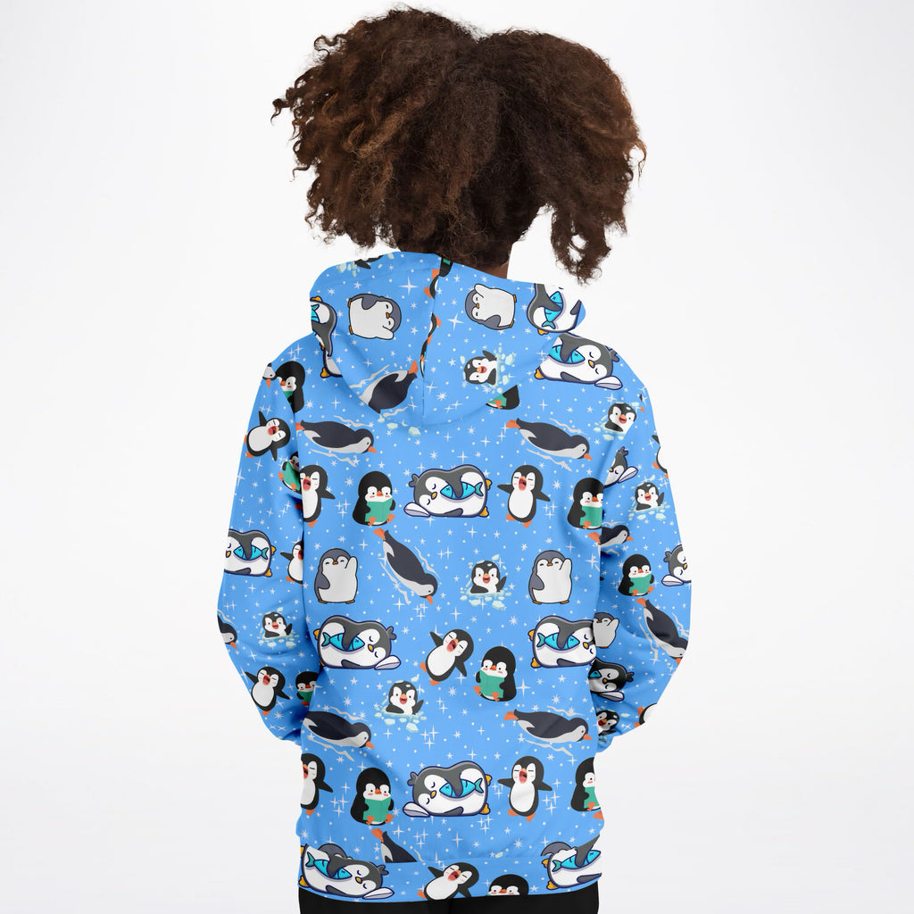 Kids Cute Penguin Hoodie – Ultra Comfy & Stretchy, Cozy Fleece or Lightweight Sports Fabric, Double-Layer Hood & Kangaroo Pocket