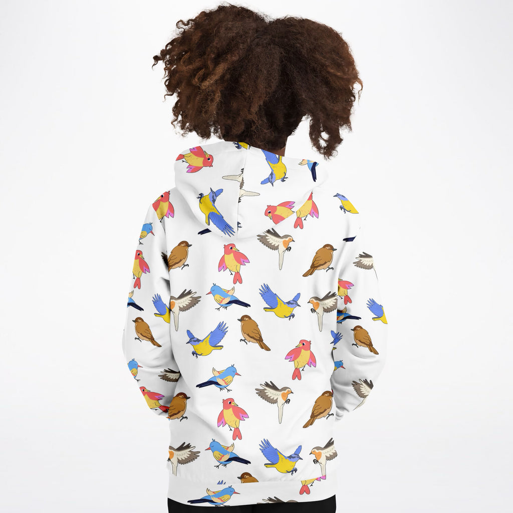 Kids Colorful Bird Hoodie – Ultra Comfy & Stretchy, Cozy Fleece or Lightweight Sports Fabric, Double-Layer Hood & Kangaroo Pocket
