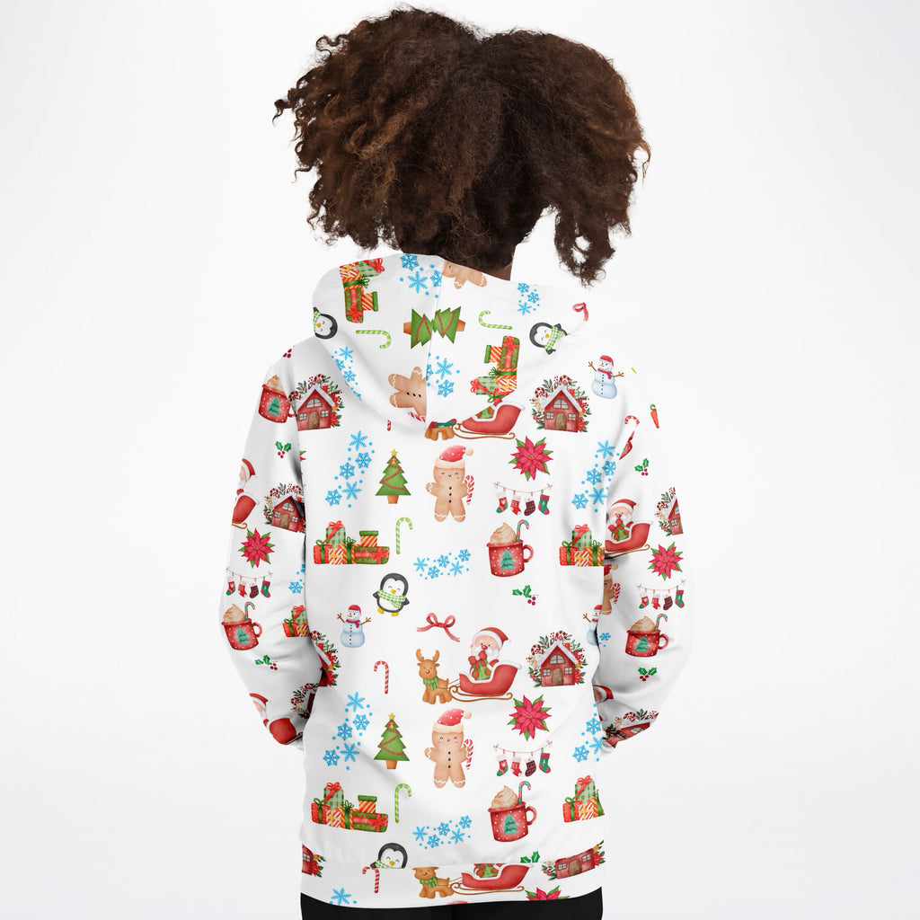 Kids Christmas Hoodie – Ultra Comfy & Stretchy, Cozy Fleece or Lightweight Sports Fabric, Double-Layer Hood & Kangaroo Pocket