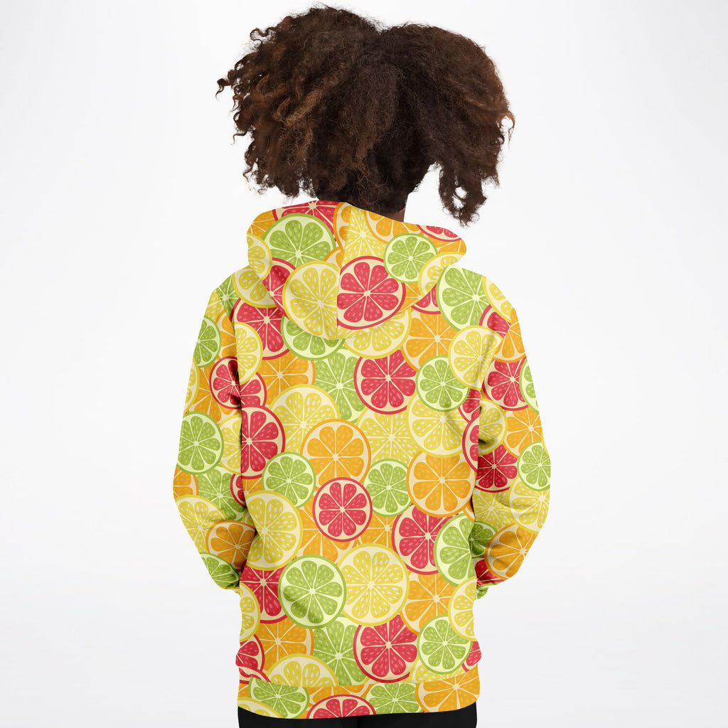 Kids Citrus Fruit Hoodie – Ultra Comfy & Stretchy, Cozy Fleece or Lightweight Sports Fabric, Double-Layer Hood & Kangaroo Pocket