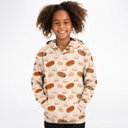 Kids Pumpkin Pie Thanksgiving Hoodie – Cozy Cotton Fleece or Lightweight Sports Fabric