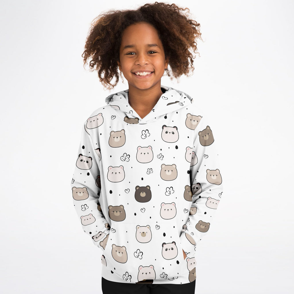Kids Cute Bear & Panda Hoodie – Ultra Comfy & Stretchy, Cozy Fleece or Lightweight Sports Fabric, Double-Layer Hood & Kangaroo Pocket