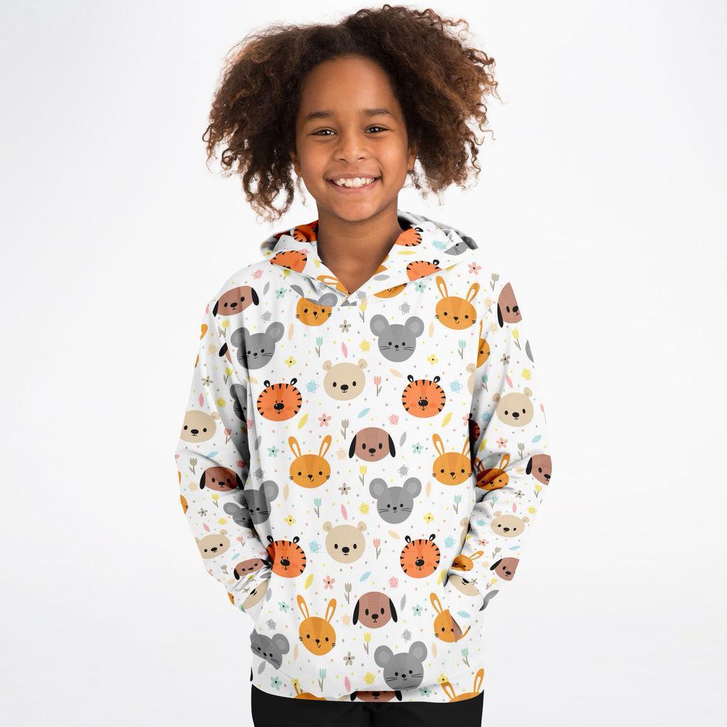 Kids Animal Themed Hoodie – Ultra Comfy & Stretchy, Cozy Fleece or Lightweight Sports Fabric, Double-Layer Hood & Kangaroo Pocket
