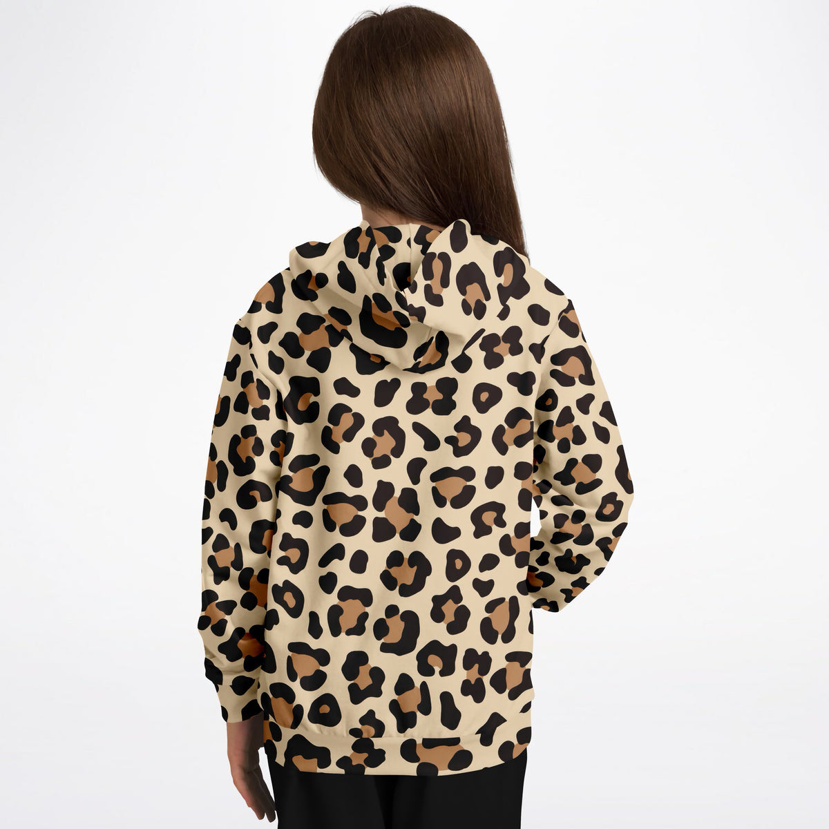 Kids Leopard Print Hoodie – Ultra Comfy & Stretchy, Cozy Fleece or Lightweight Sports Fabric, Double-Layer Hood & Kangaroo Pocket