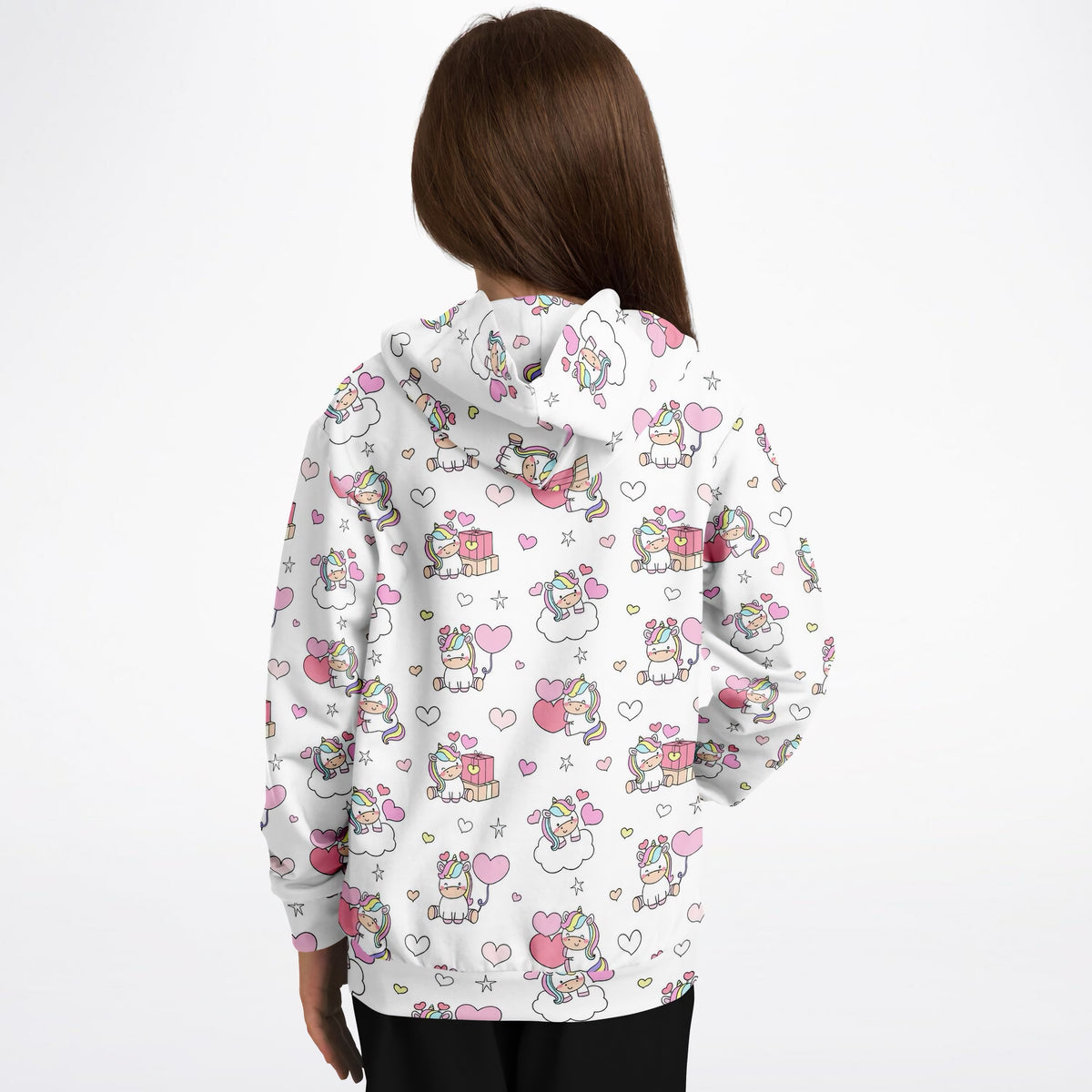 Girls Unicorn Birthday Hoodie – Ultra Comfy & Stretchy, Cozy Fleece or Lightweight Sports Fabric, Double-Layer Hood & Kangaroo Pocket