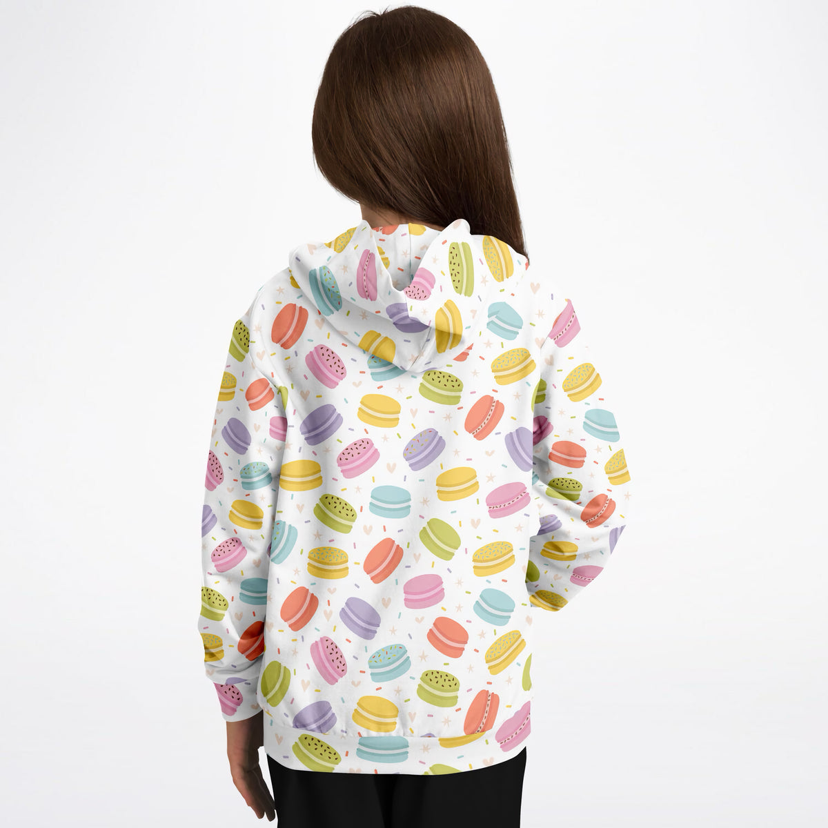 Girls Colorful Macaron Hoodie – Ultra Comfy & Stretchy, Cozy Fleece or Lightweight Sports Fabric, Double-Layer Hood & Kangaroo Pocket