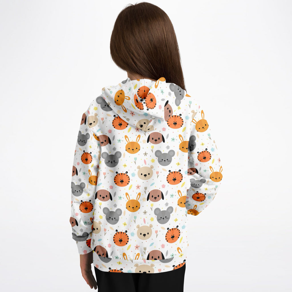 Kids Animal Themed Hoodie – Ultra Comfy & Stretchy, Cozy Fleece or Lightweight Sports Fabric, Double-Layer Hood & Kangaroo Pocket