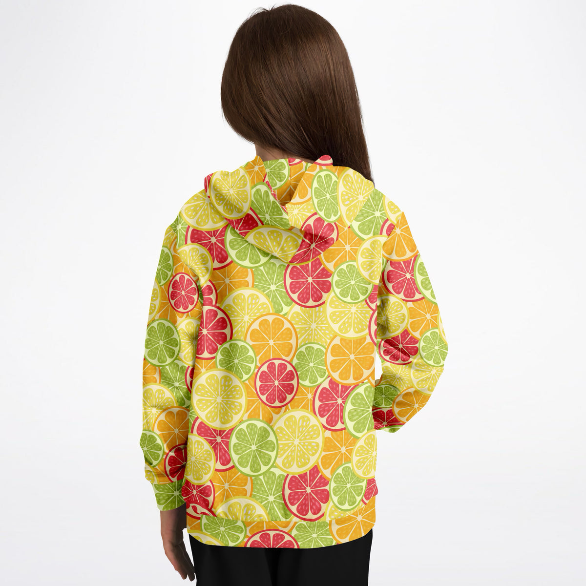 Kids Citrus Fruit Hoodie – Ultra Comfy & Stretchy, Cozy Fleece or Lightweight Sports Fabric, Double-Layer Hood & Kangaroo Pocket