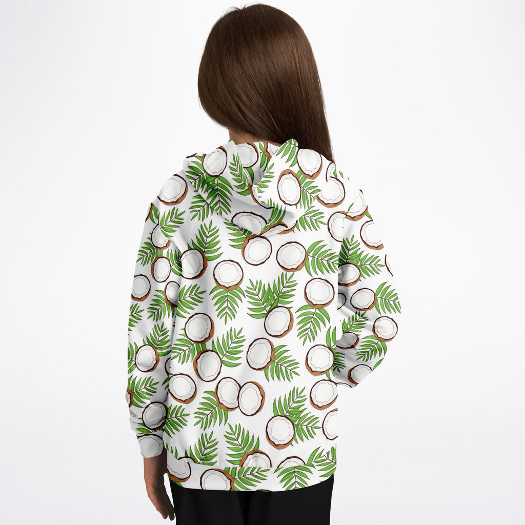 Kids Coconut Hoodie – Ultra Comfy & Stretchy, Cozy Fleece or Lightweight Sports Fabric, Double-Layer Hood & Kangaroo Pocket