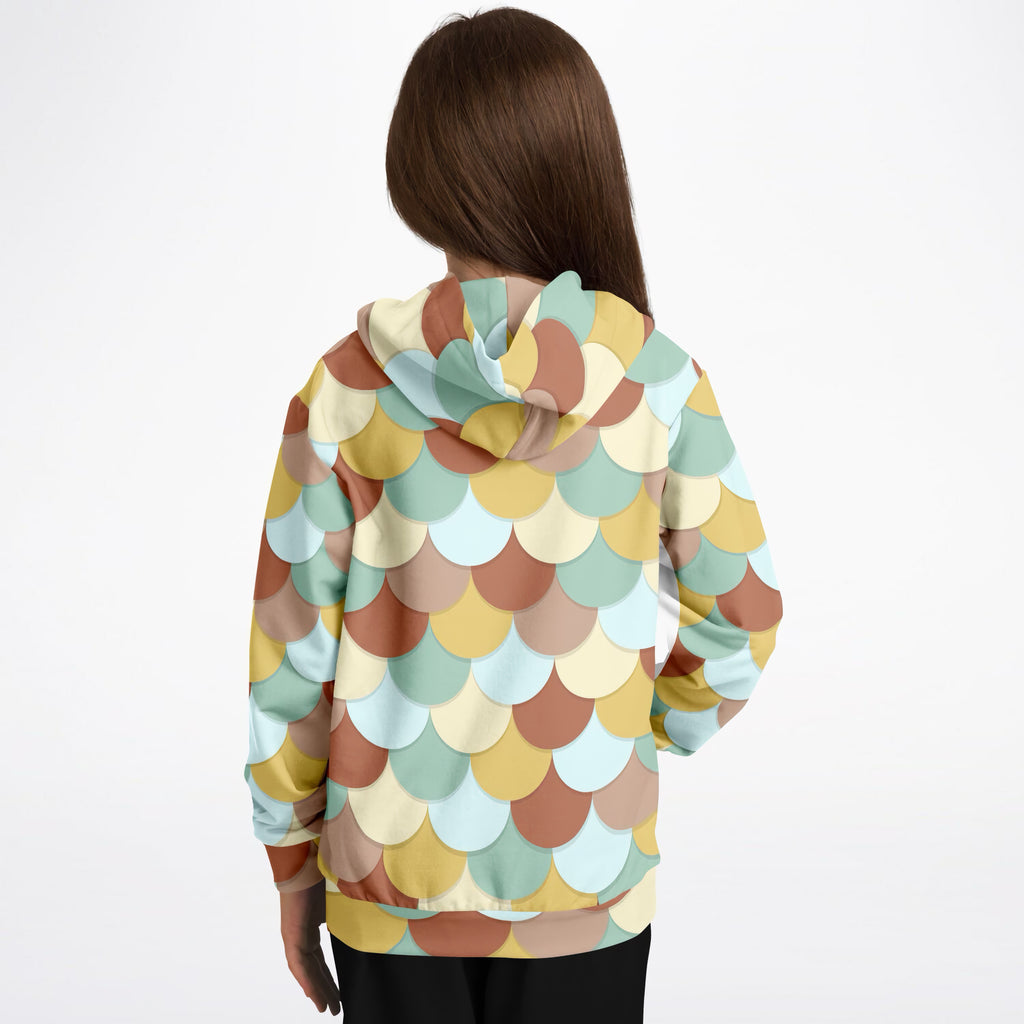 Girls Green Mermaid Hoodie – Ultra Comfy & Stretchy, Cozy Fleece or Lightweight Sports Fabric, Double-Layer Hood & Kangaroo Pocket
