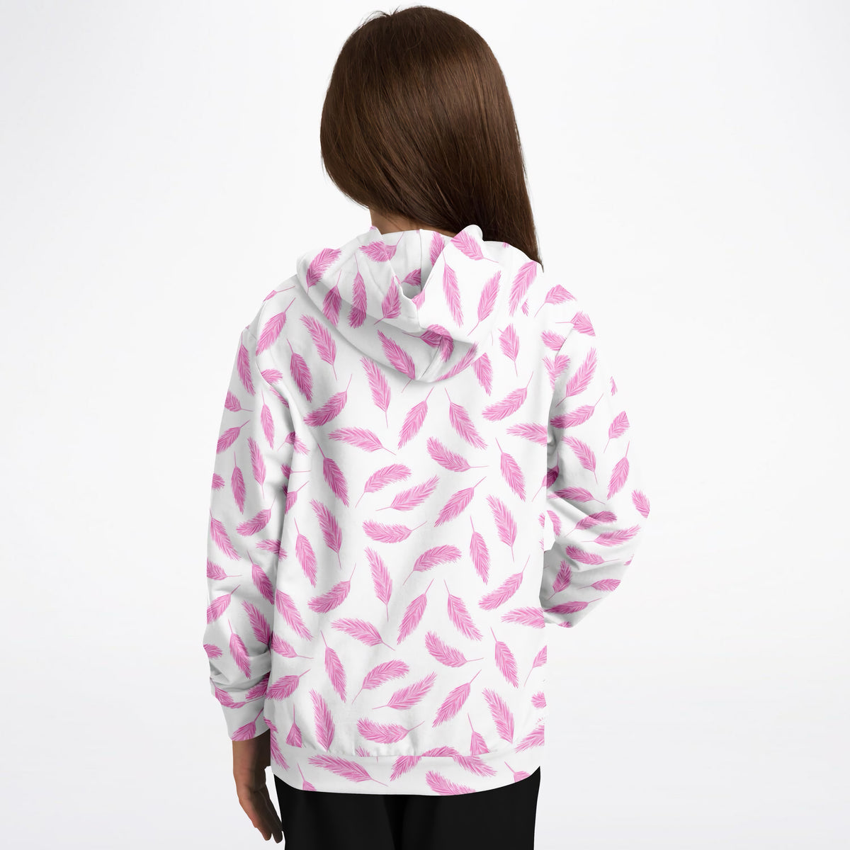 Kids Pink Flamingo Hoodie – Ultra Comfy & Stretchy, Cozy Fleece or Lightweight Sports Fabric, Double-Layer Hood & Kangaroo Pocket