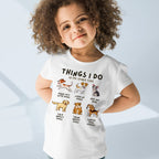 Kids 'Things I Do In My Spare Time' Dog T-Shirt