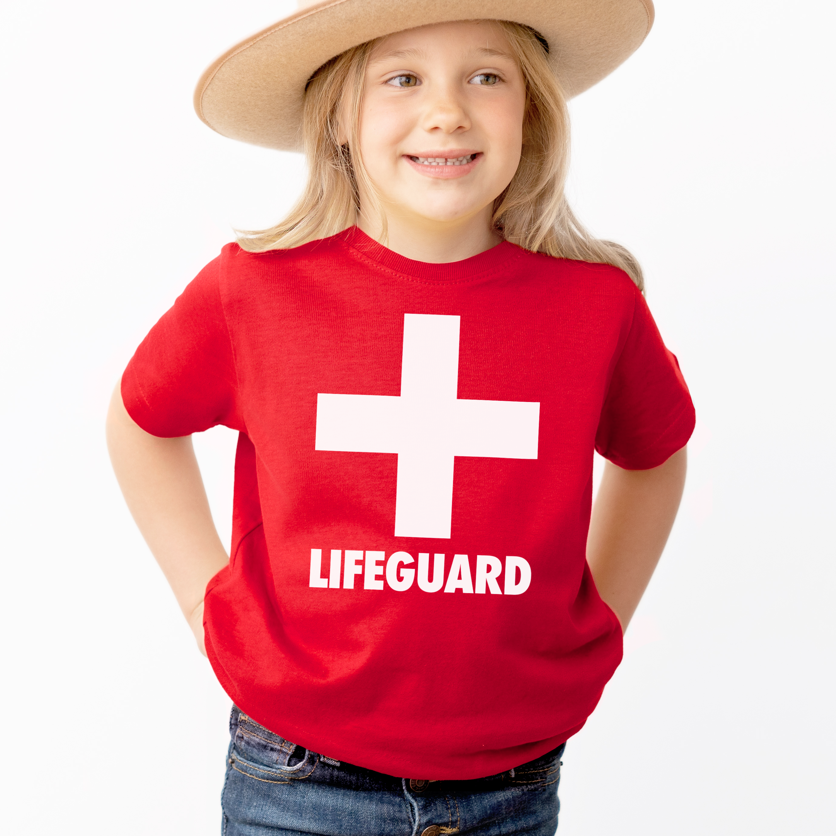 Kids Lifeguard T-Shirt - Soft Lightweight Cotton Tee
