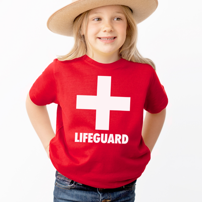 Kids Lifeguard T-Shirt - Soft Lightweight Cotton Tee