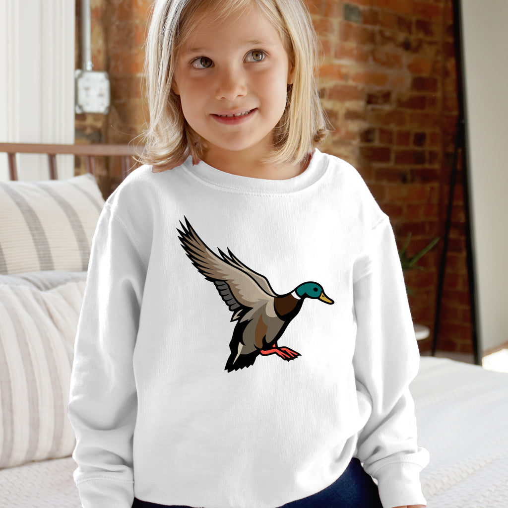 Kids Mallard Duck Sweatshirt – Cute Wildlife Bird Pullover