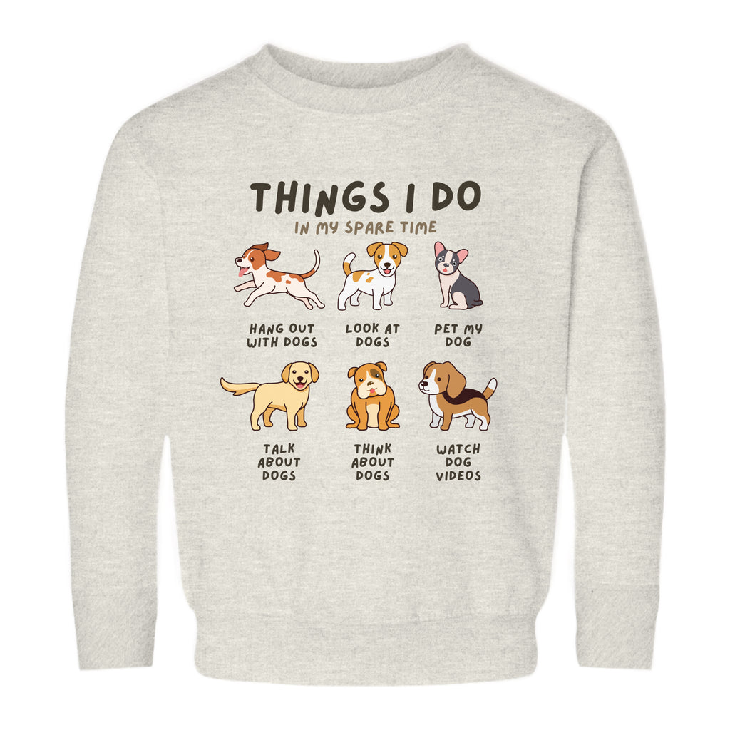 natural heather dog sweatshirt