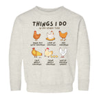 Kids 'Things I Do In My Spare Time' Chicken Sweatshirt – Cozy, Fun, and Perfect for Everyday Adventures