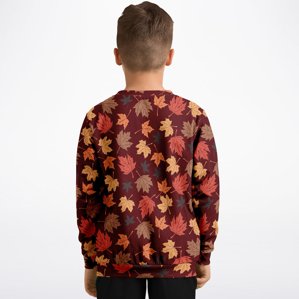 Kids Autumn Leaves Sweatshirt – Ultra Soft & Stretchy, Cozy Fleece or Lightweight Sports Fabric Sweatshirt – Ultra Soft & Stretchy, Cozy Fleece or Lightweight Sports Fabric