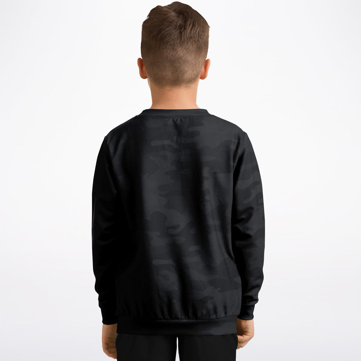 Kids Black Camouflage Sweatshirt – Ultra Soft & Stretchy, Cozy Fleece or Lightweight Sports Fabric Sweatshirt – Ultra Soft & Stretchy, Cozy Fleece or Lightweight Sports Fabric