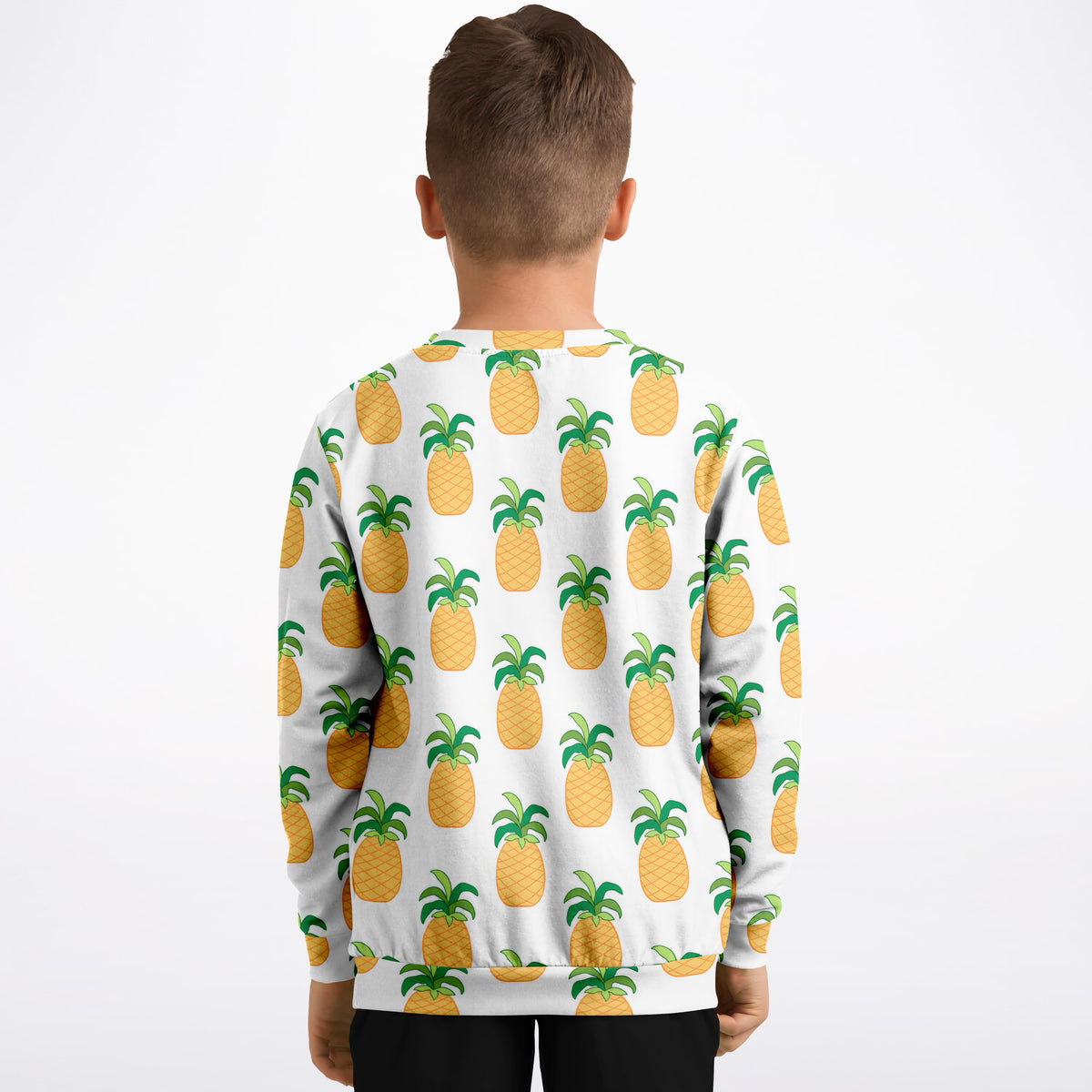 Kids Pineapple Sweatshirt – Ultra Soft & Stretchy, Cozy Fleece or Lightweight Sports Fabric Sweatshirt – Ultra Soft & Stretchy, Cozy Fleece or Lightweight Sports Fabric