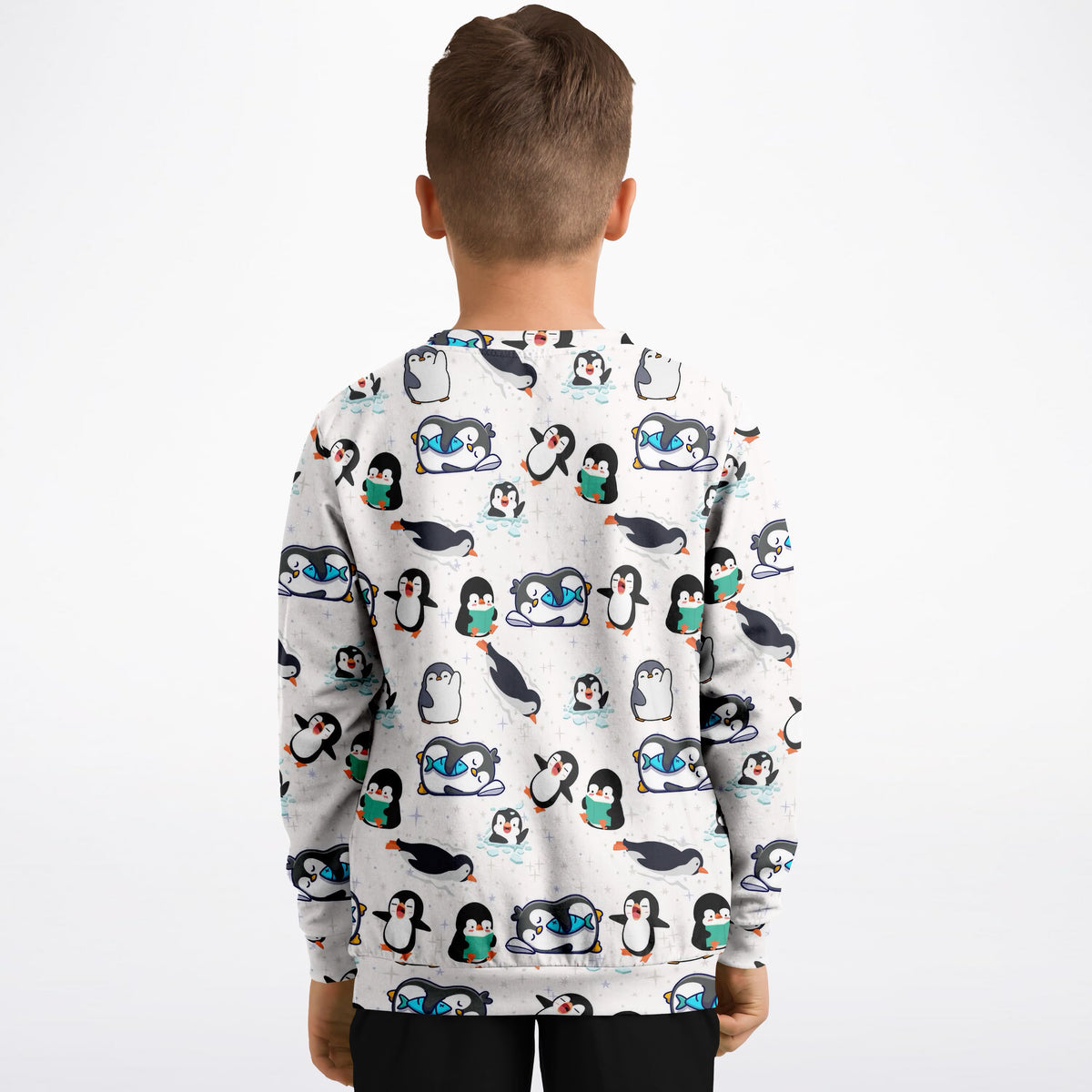 Kids Penguin Sweatshirt – Ultra Soft & Stretchy, Cozy Fleece or Lightweight Sports Fabric Sweatshirt – Ultra Soft & Stretchy, Cozy Fleece or Lightweight Sports Fabric